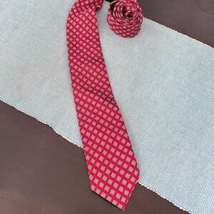 Gianni Italy Red Patterned Men's Tie